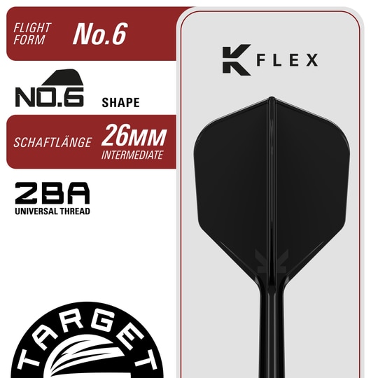 Fléchettes souples Target Black Marque Blaze - 18 g Zu sehen sind die Target Black Marque Blaze Softdarts in der 18g Variante. Sie bieten ein elegantes Design und sind für Softdart-Spieler geeignet.