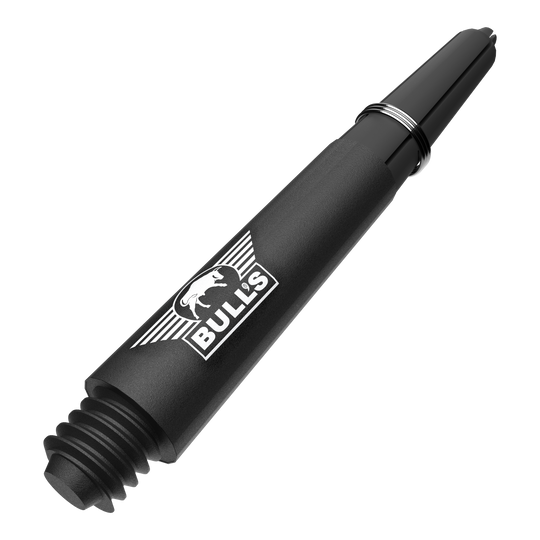 Tiges en carbone Bulls NL Capo - Noires Ein Bild mit dem Dateinamen BU55340_BullsNL_Capo_Carbon_Shafts_Schwarz_Short_34mm_2. Abgebildet ist wahrscheinlich ein zweiter kurzer schwarzer Carbon-Shaft für Darts.