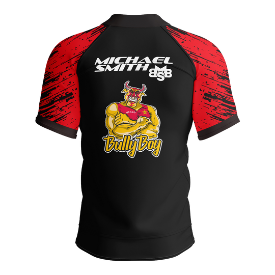 Polo à rayures rouges Shot Michael Smith Dart Shirt