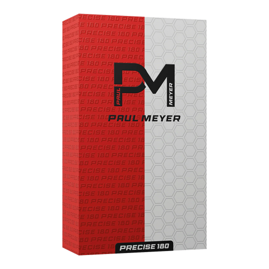 Fléchettes en acier Precise 180 Paul Meyer Version 1 Hier sind die Precise 180 Paul Meyer Version 1 Steeldarts zu sehen. Sie sind ideal für ambitionierte Dartsportler.