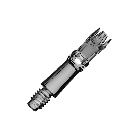 Tiges de rechange pour système L-L-Style - Noir transparent Mehrere Ersatzshafts in transparentem Schwarz sind abgebildet. Die Shafts sind angeordnet und aus Kunststoff.