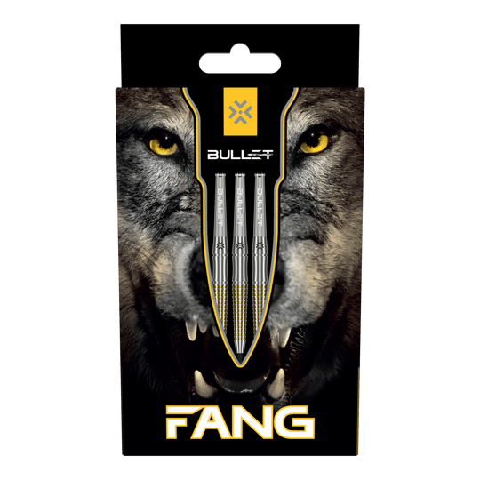 fléchettes en acier Bullet Fang Das Bild zeigt die Bullet Fang Steeldarts. Die Steeldarts sind detailliert abgebildet.
