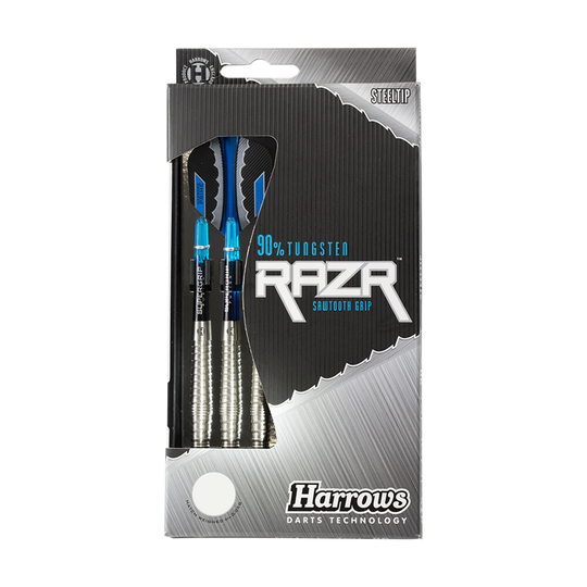 Fléchettes Harrows RAZR Bulbous en acier 90% tungstène