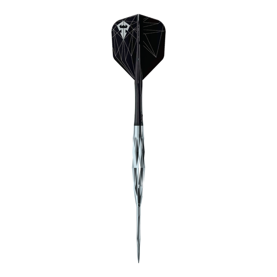 Fléchettes en acier Hyperion de la série Caliburn Starships - 22 g Das Bild zeigt die Caliburn Starships Series Hyperion Steeldarts mit einem Gewicht von 22 Gramm. Diese Darts bieten eine hochwertige Verarbeitung.