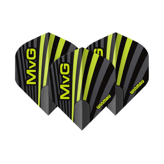 Vols standard Winmau Prism Delta MvG Gris Vert n° 2 Dieses Bild zeigt Winmau Prism Delta MvG Grey Green No2 Standard Flights. Sie eignen sich für den Einsatz an Dartpfeilen.