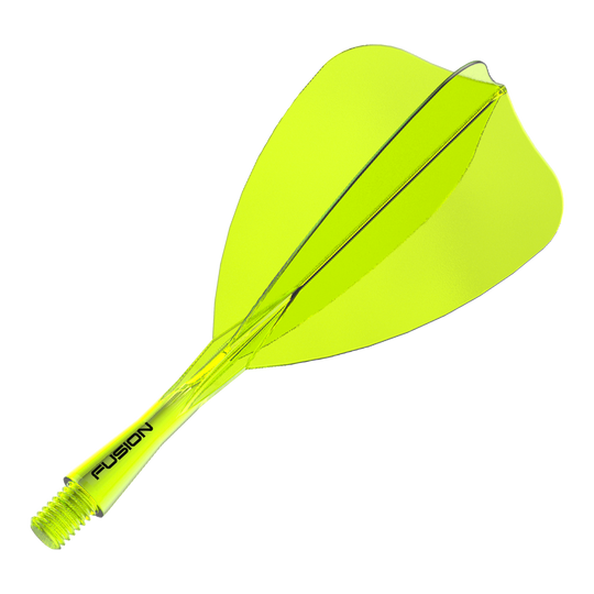 Système de vol Winmau Fusion Arrow Jaune fluo Abgebildet ist ein einzelner neon-gelber Dart-Schaft und -Flight des Winmau Fusion Flight Shaft Systems Arrow 22mm. Dieses Zubehör ist für den Dartsport geeignet.
