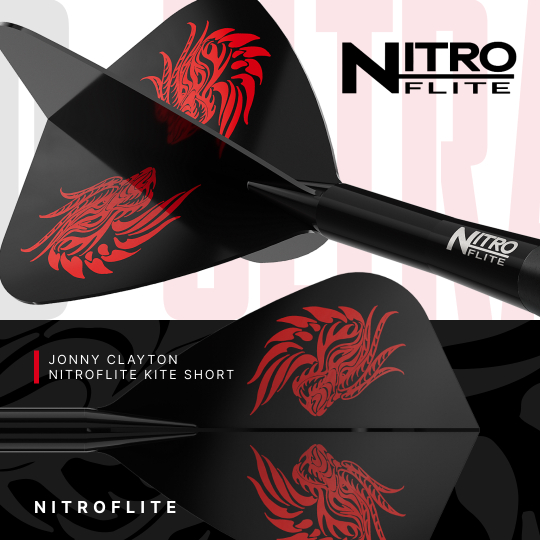 Fléchettes en acier Red Dragon Jonny Clayton RD-ULTRA Switch Point - 22 g Auf dem Bild sind die Red Dragon Jonny Clayton RD-ULTRA Switch Point Steeldarts mit 22 Gramm zu sehen. Die Darts werden aus einer anderen Perspektive dargestellt.
