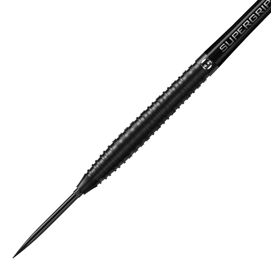 Fléchettes en acier Harrows NX90 Black Edition à pointe rapide conique Hier sieht man die Harrows NX90 Black Edition Tapered Quick Point Steeldarts. Das Bild stellt die Details des Produkts dar.
