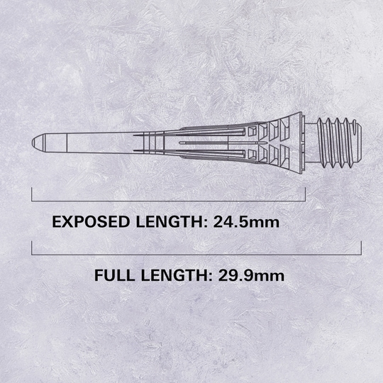 Das Bild zeigt die Target Cryo Softdartspitzen im 30er Pack in Schwarz. Diese Pfeilspitzen sind für Softdarts geeignet.