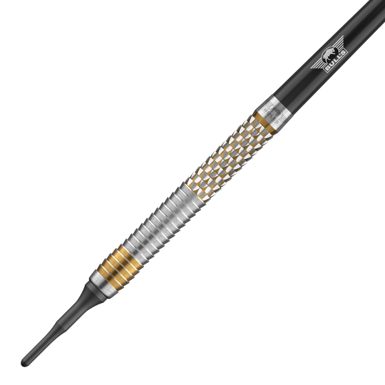 Fléchettes souples Bulls NL Vintage Shark - 18 g Bulls NL Vintago Shark Softdarts - 18g sind auf dem Bild zu erkennen. Diese Darts sind für den Softdartbereich gemacht.