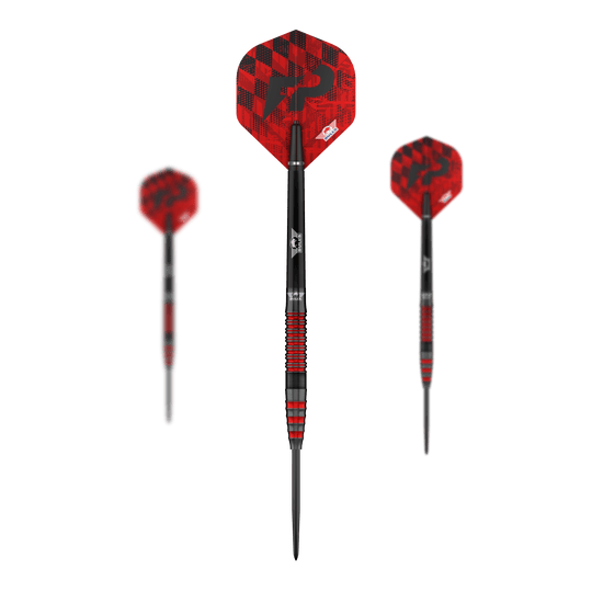 Bulls NL Florian Price Steeldarts - 23 g Hier ist das Set Bulls NL Florian Preis Steeldarts - 23g zu sehen. Die Abbildung zeigt den gesamten Lieferumfang.