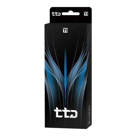 Caliburn TTD Complete Titanium T3 Fléchettes en acier noir - 7 g Hier sind die Caliburn TTD Complete Titanium T3 Black Steeldarts, 7g, abgebildet. Das Produkt besticht durch ein elegantes, schwarzes Finish.