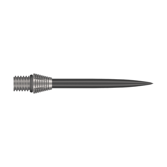 Points de conversion Shot Tactra - 34 mm Auf diesem Bild sind die Shot Tactra Conversion Points - 34 mm zu sehen. Diese robusten Spitzen ermöglichen eine einfache Umrüstung für Dartspieler.