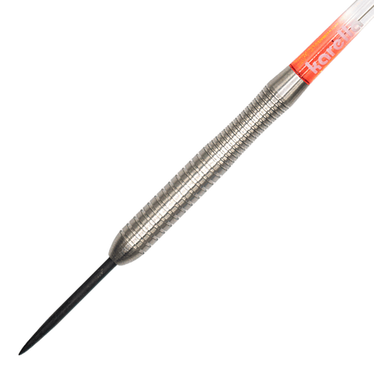 Fléchettes en acier Karella Comic Line CL-2 - 23 g Dieses Bild präsentiert die Karella Comic Line CL-2 Steeldarts mit 23g Gewicht. Ideal für alle, die Wert auf professionelle Steeldarts legen.