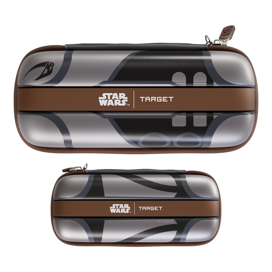 Étui à fléchettes Target Star Wars Boa - Mandalorien Das Bild zeigt das Target Star Wars Boa Dartcase - Mandalorian. Es handelt sich um ein Dart-Etui mit Mandalorian-Motiv aus der Star Wars Kollektion.