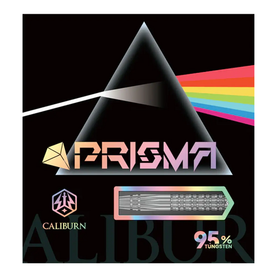 Fléchettes en acier Caliburn Prisma P2 - 20,5 g Abgebildet sind die Caliburn Prisma P2 Steeldarts mit 20,5g Gewicht. Die Darts sind für den Steeldart-Sport konzipiert.