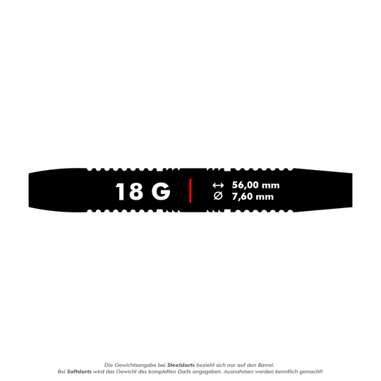 170006_Target_Gabriel_Clemens_Brass_Softdarts_5_18gs7wFpC4qVVWRZ Das Bild zeigt die Produktinformationen der Target Gabriel Clemens Brass Softdarts mit einem Gewicht von 18 Gramm. Die Darts haben eine Länge von 56,00 mm und einen Durchmesser von 7,60 mm.
