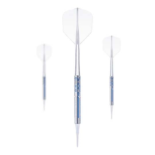 Fléchettes souples Caliburn Starships Series Demeter - 20 g Das Bild zeigt die Caliburn Starships Series Demeter Softdarts mit einem Gewicht von 20g. Es handelt sich um ein Set von hochwertigen Softdarts für präzises Dartspiel.