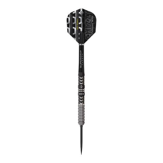 Die Harrows Dave Chisnall Chizzy Series 4 Quick Point Steeldarts sind auf dem Bild zu sehen. Es handelt sich um hochwertige Steeldarts für Dartspieler.