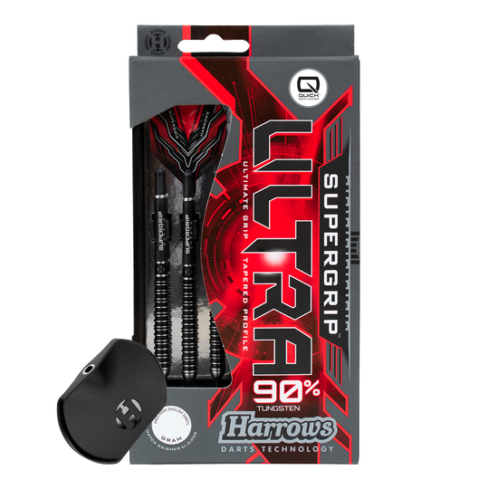 Fléchettes en acier Harrows Supergrip Ultra Quick Point Fléchettes en acier Harrows Supergrip Ultra Quick Point