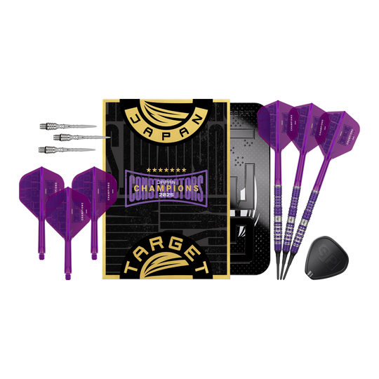 Fléchettes Target Japan Sirius GEN4 Constructors Champions Limited - 21 g Target Japan Sirius GEN4 Constructors Champions Limited Darts, 21g Version. Das Produktfoto zeigt das gesamte Dart-Set.