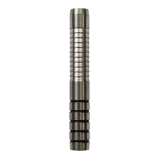 Fléchettes souples McDart Requin à anneaux - 18 g McDart Ringed Shark Softdart Barrels - 18g sind auf diesem Bild abgebildet. Es handelt sich um Dartbarrels in Ringform für Softdarts.