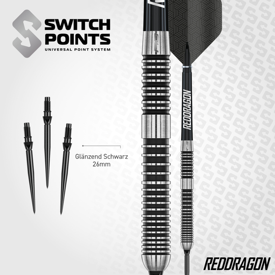 Fléchettes en acier Red Dragon Pegasus Switch Point Die Red Dragon Pegasus Switch Point Steeldarts sind moderne Dartpfeile. Sie eignen sich ideal für anspruchsvolle Dartspieler.