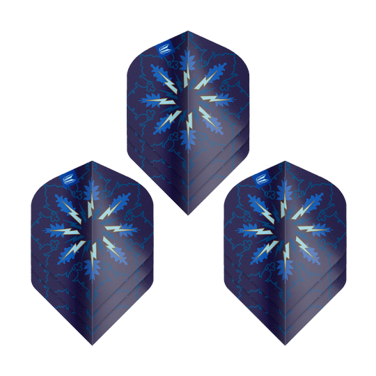 Ailettes standard Target ProUltra Phil Taylor Power Gx2 n°2 - 3 jeux Abgebildet ist das Produkt Target ProUltra Phil Taylor Power Gx2 No2 Standard Flights - 3 Sets. Es handelt sich um Dart-Flights im speziellen Design von Phil Taylor.