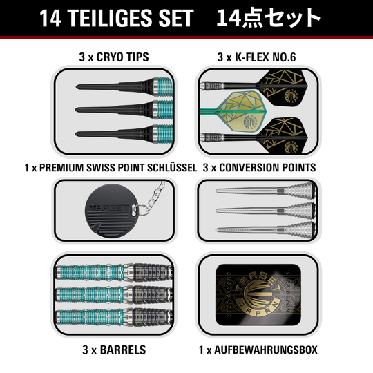 Target Japan The Rising Miracle Combination Édition Limitée Fléchettes en Mousse - 21,5 g