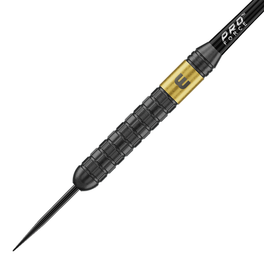 Winmau Gian Van Veen Core Brass Steeldards - 21g Winmau Gian Van Veen Core Brass Steeldarts mit 21 Gramm werden dargestellt. Die Dartpfeile sind ordentlich angeordnet.
