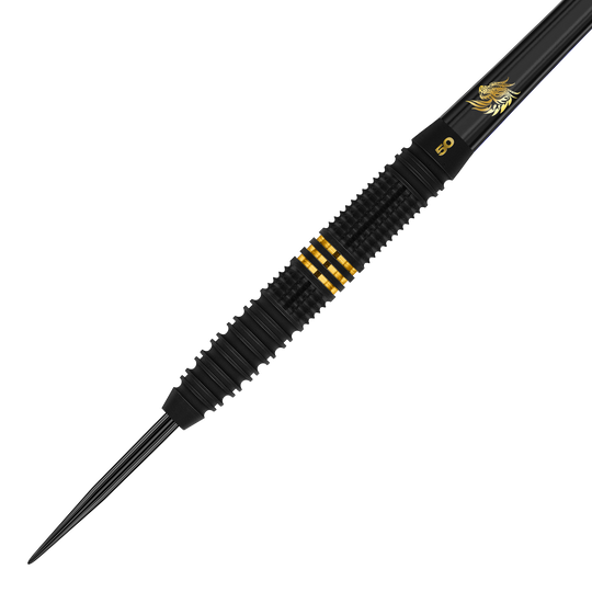 Fléchettes en acier Red Dragon Jonny Clayton, édition limitée 50 ans de carrière - 22 g Abgebildet sind die Red Dragon Jonny Clayton 50 Years Player Limited Edition Steeldarts, speziell für Sammler. Diese Dartpfeile wurden zu Ehren von Jonny Claytons 50-jährigem Jubiläum entworfen.