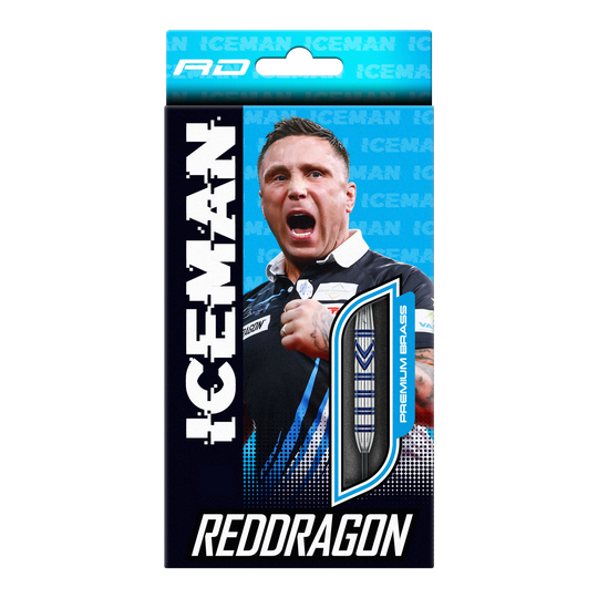 Red Dragon Gerwyn Price Fléchettes en acier et laiton - 21 g Dies ist ein Bild der Red Dragon Gerwyn Price Brass Steeldarts - 21 g. Das Produkt besteht aus Messing und ist für Steeldart-Spiele geeignet.