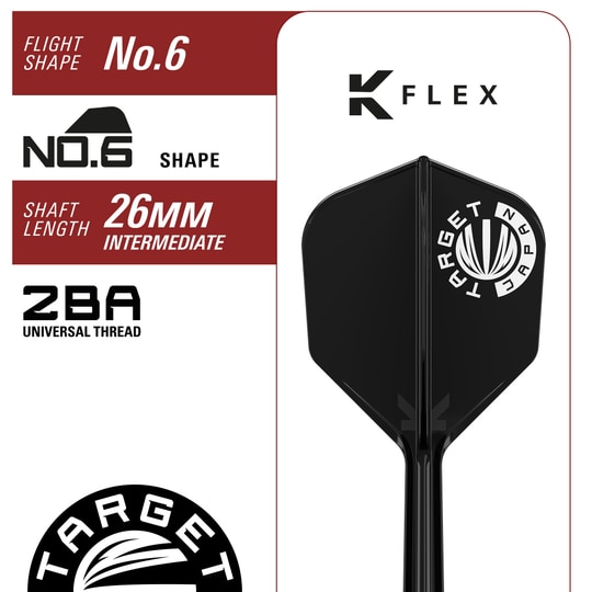 Fléchettes souples Target Japan Prime Series Mayuko Morita Mayo GEN7.5 - 20 g Das Bild zeigt die Target Japan Prime Series Mayuko Morita Mayo GEN7.5 Softdarts mit einem Gewicht von 20g. Diese Softdarts sind optimal für Turniere und anspruchsvolle Dartspieler geeignet.