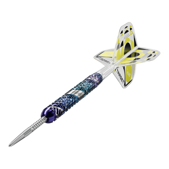 Fléchettes en acier Target Luke Littler Edge Swiss Point Das Bild zeigt die Target Luke Littler Egde Swiss Point Steeldarts. Die Darts zeichnen sich durch ein filigranes Design und hochwertige Verarbeitung aus.