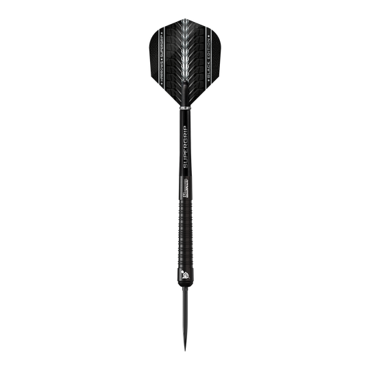Fléchettes en acier à pointe rapide Harrows Supergrip 90 Black Edition