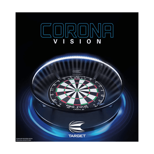 Target CORONA Vision LED Système d&#39;éclairage de jeu de fléchettes