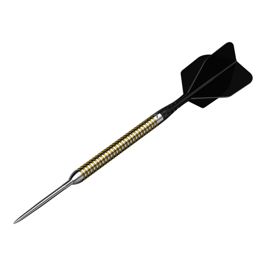Fléchettes en acier Mission Mike De Decker V2 R2.5 Abgebildet ist das Produkt Mission Mike De Decker V2 R2.5 Steeldarts. Es handelt sich um Darts für das Steeldart-Spiel.