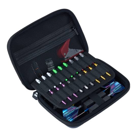 Étui à fléchettes Unicorn Vanguard moyen - Gris Zu sehen ist das Unicorn Vanguard Medium Dartcase in Grau. Es sorgt für eine sichere Aufbewahrung von Darts und Zubehör.
