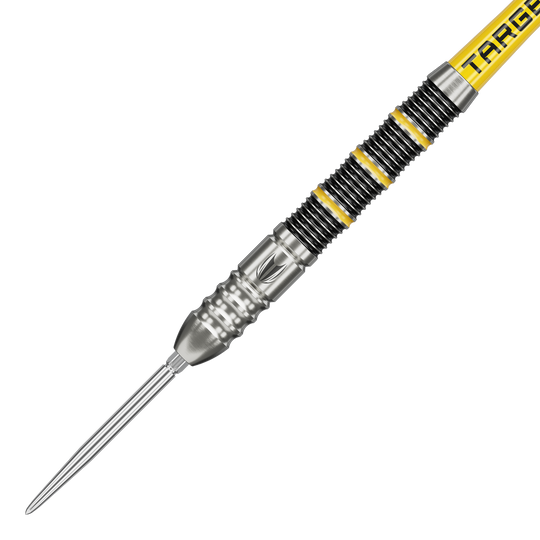 Fléchettes en acier Target Buzz 02 Swiss Points Gezeigt werden die Target Buzz 02 Swiss Points Steeldarts. Sie sind ideal für professionelle Dartspieler.