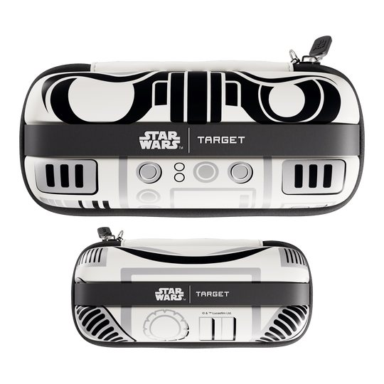 Étui à fléchettes Target Star Wars Boa - Stormtrooper Hier ist das Target Star Wars Boa Dartcase mit Stormtrooper Design zu sehen. Die Darttasche eignet sich ideal für den Transport von Darts und Zubehör.