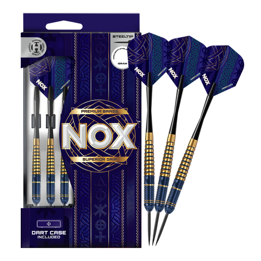 Fléchettes Harrows Nox Premium en laiton et acier Abgebildet sind die Harrows Nox Premium Brass Steeldarts. Dieses Produkt zeichnet sich durch hochwertige Verarbeitung aus.