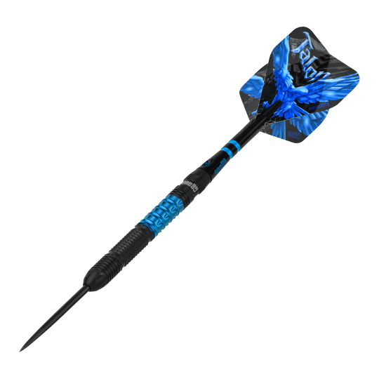 Fléchettes en acier One80 Talon T1 Das Bild zeigt die One80 Talon Steeldarts. Es handelt sich um präzise gefertigte Steeldarts für anspruchsvolle Spieler.