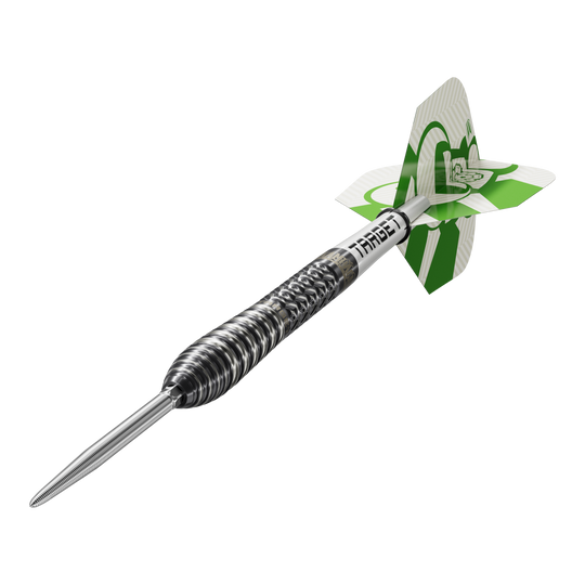 Fléchettes en acier Target Charlie Manby Swiss Points Die Target Charlie Manby Swiss Points Steeldarts sind auf diesem Bild zu sehen. Sie sind speziell für das Steeldartspiel entwickelt.