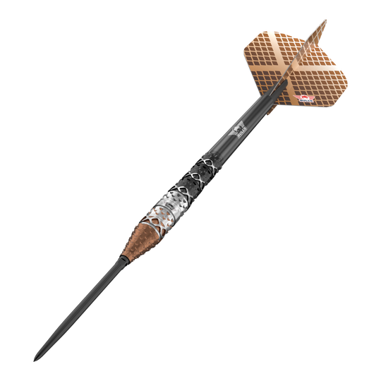 Bulls NL Max Hopp 95% Points convertibles Steeldarts Abgebildet sind die Bulls NL Max Hopp 95% Convertible Points Steeldarts mit innovativem Spitzenwechsel-System. Das Produkt besticht durch Präzision und modernes Design.