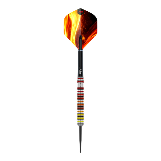 Fléchettes en acier Red Dragon Furnace Das Bild zeigt einen Red Dragon Furnace Steeldart. Der Pfeil ist für das klassische Steeldartspiel hergestellt.