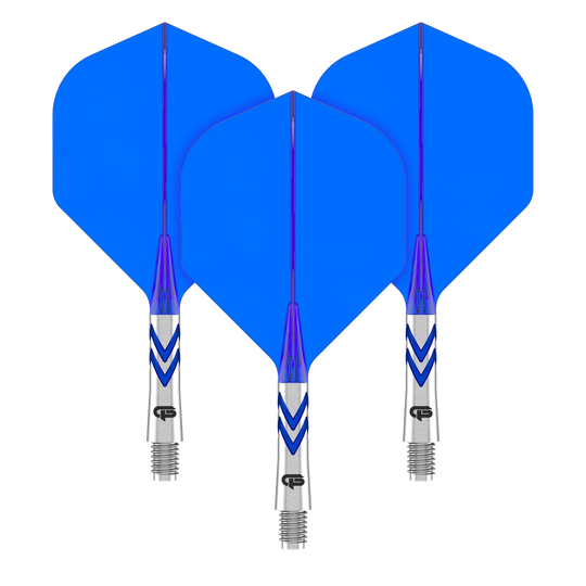 Bild eines Red Dragon Nitro Flite Gerwyn Price No2 Flights Short 22mm Dartflugs. Das Produkt liegt auf weißem Hintergrund.