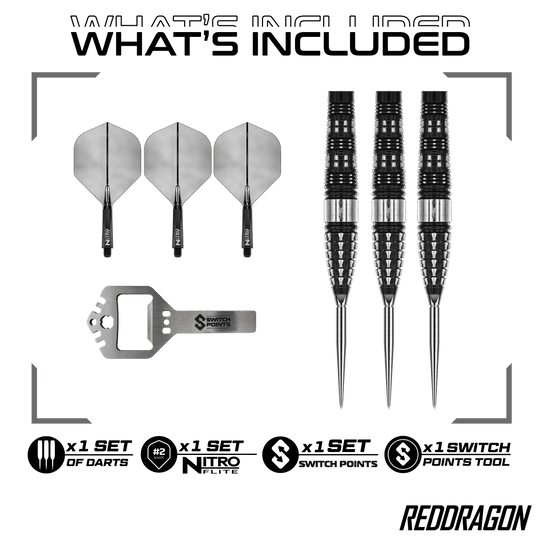 Fléchettes en acier Red Dragon Recon Torpedo Abgebildet sind die Red Dragon Recon Torpedo Steeldarts - 23g. Dieses Produkt ist für Präzision und hohe Leistung entwickelt.