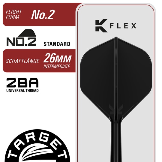 Fléchettes en acier Target Japan Black Marque Eclipse Swiss Point - 23 g Das Bild stellt die Target Japan Black Marque Eclipse Swiss Point Steeldarts - 23g dar. Sie zeichnen sich durch ihr schwarzes Design und hochwertige Verarbeitung aus.