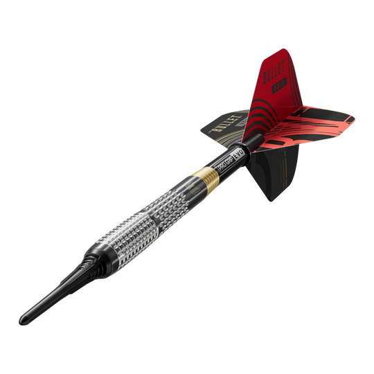 Fléchettes souples Target Stephen Bunting GEN5 Void - 18 g Auf dem Bild sind die Target Stephen Bunting GEN5 Void Softdarts - 18g zu sehen. Die Softdarts haben ein spezielles Design und sind für Dartspieler geeignet.