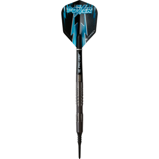 Target Phil Taylor 8Zero Fléchettes souples en titane noir - 18 g